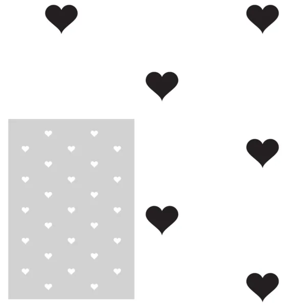 Szablon malarski Serca #2