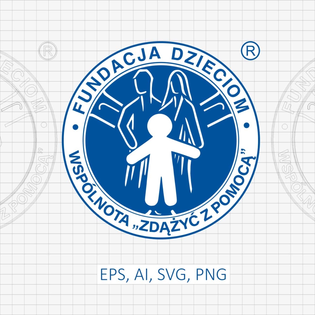 Logo Fundacja Dzieciom Zdążyć z pomocą. Wektorowe, AI, EPS, SVG, PDF