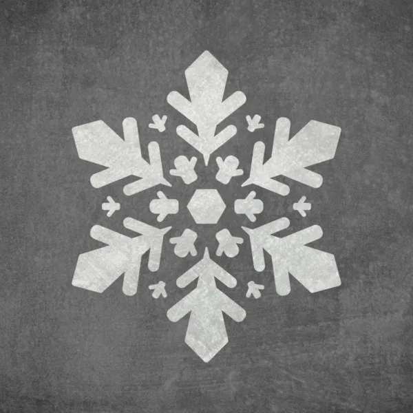 Śnieżynka - szablon malarski wielokrotnego użytku