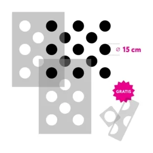 Polka Dot 3 - 15 cm - szablony malarskie Decorello