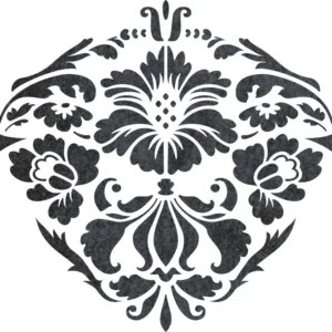 Renesso Dekor - szablony malarskie - wizualizacja czarno-biała
