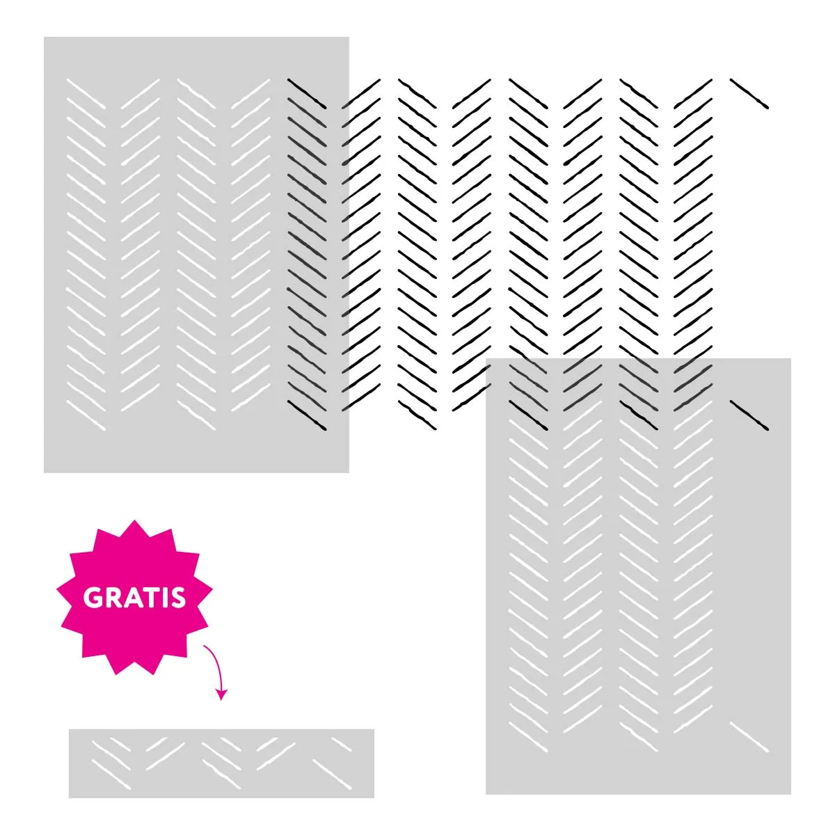 07-wall-chevron-nakladanie Chevron - skandynawski szablon malarski, minimalistyczny - nakładanie