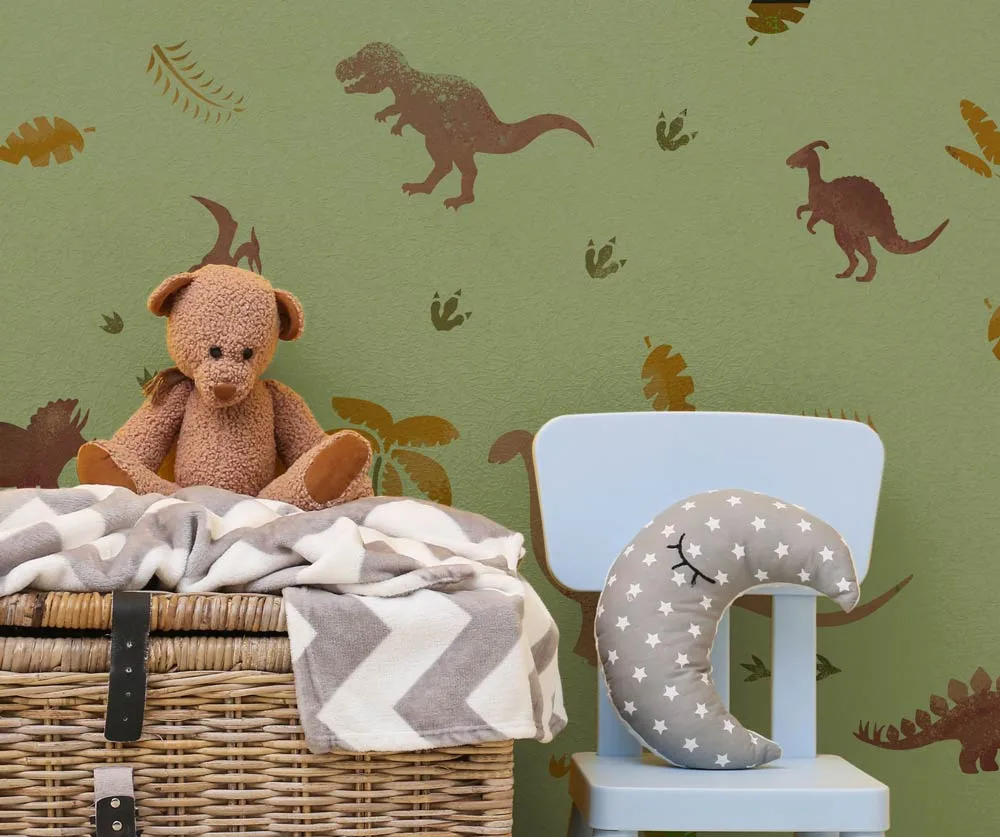 Dinozaury zestaw szablonów 17 malarskich wizualizacja 2