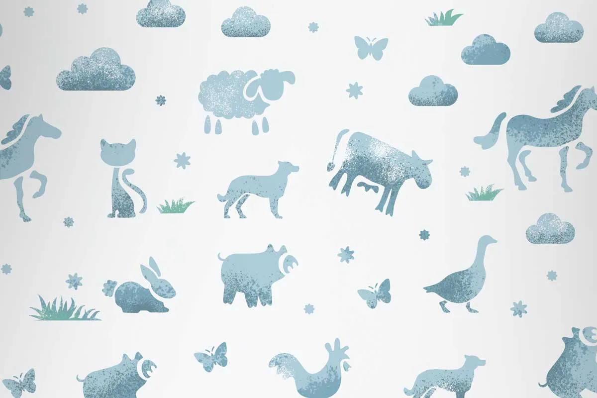 zwierzęta farma szablony malarskie